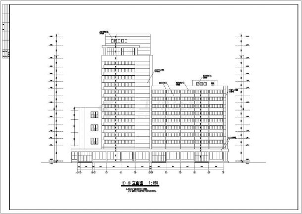 11层火车站旅馆建筑施工图纸（全集）-图一