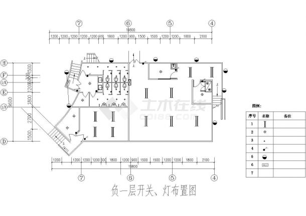 [四川]某钢结构广场电气改造工程施工图纸-图一