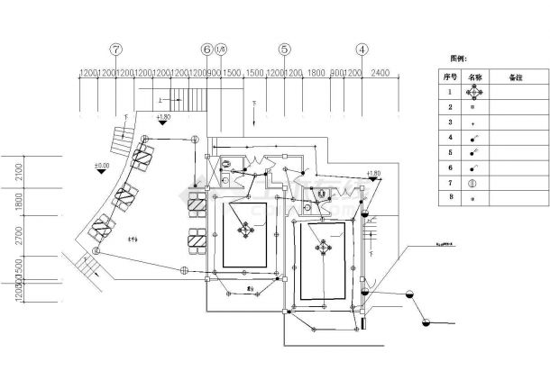 [四川]某钢结构广场电气改造工程施工图纸-图二