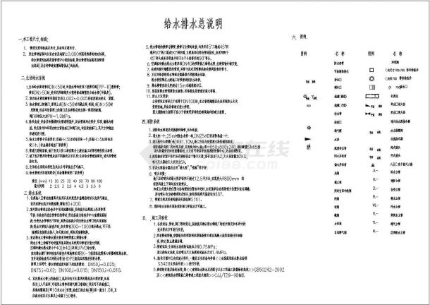 广州某二十五层住宅给排水施工图-图一