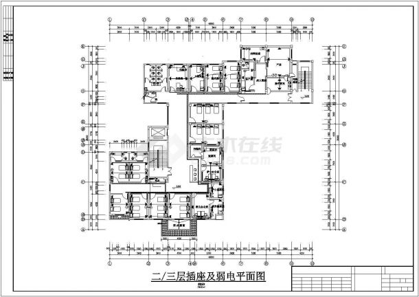 [重庆]3000㎡四层卫生院四层大楼电气施工图纸-图一