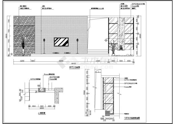  Interior decoration design and construction drawing of the whole unit type of youth apartment in some place - Figure 2