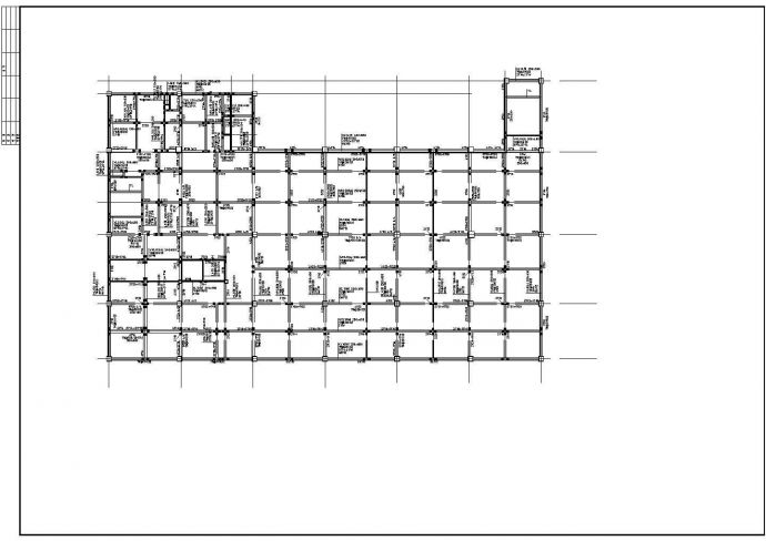 七层独立基础框架结构食堂结构设计施工图_图1