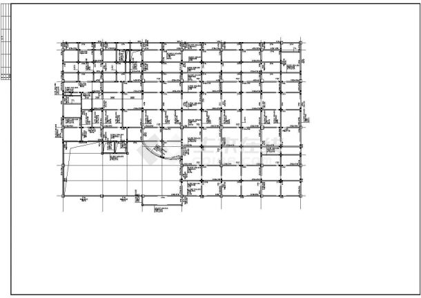 七层独立基础框架结构食堂结构设计施工图-图二