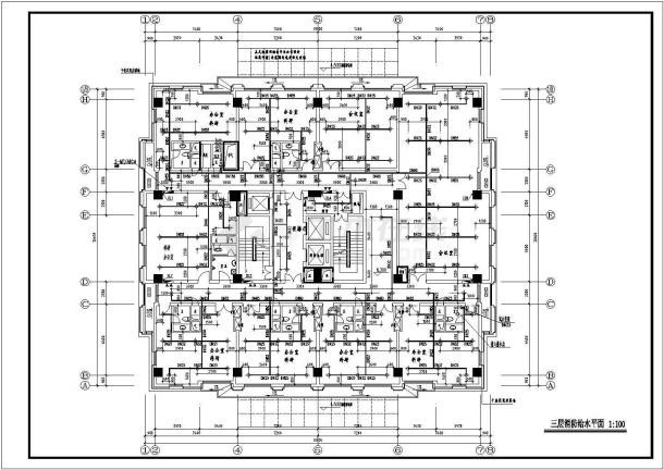 浙江某公司科研用房给排水施工图-图二