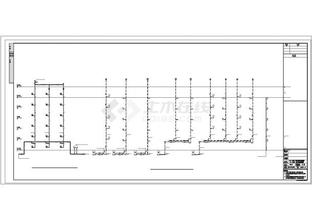 [重庆]某6441.52㎡六层大学宿舍楼给排水设计施工图纸-图一