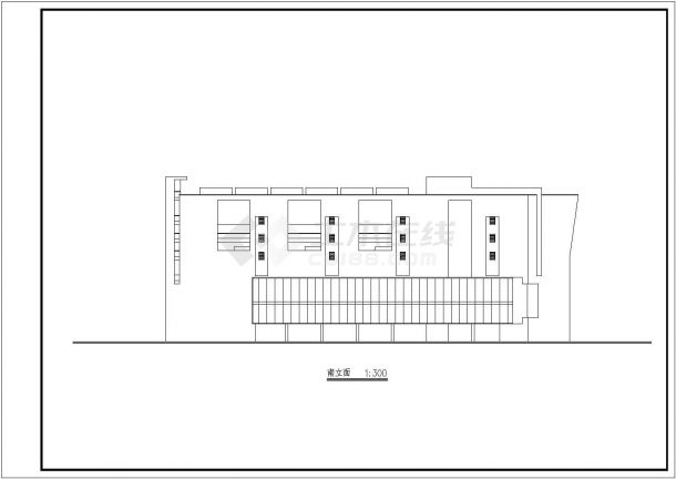 某地小型美术馆建筑设计图纸（共12张）-图一