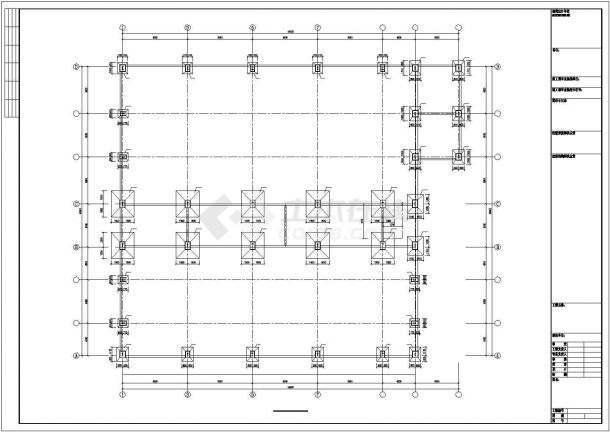 二层钢结构电厂厂房结构施工图-图二