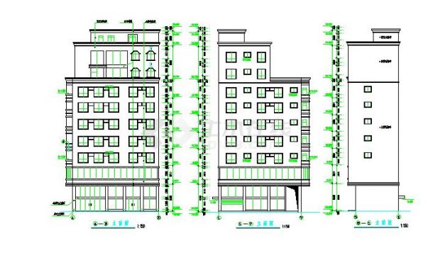 某地十层住宅楼建筑设计图纸（全集）-图二