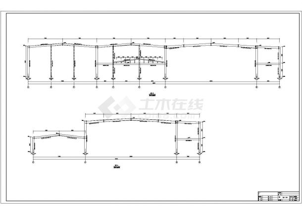 某20米跨汽车4S店钢结构设计施工图-图二
