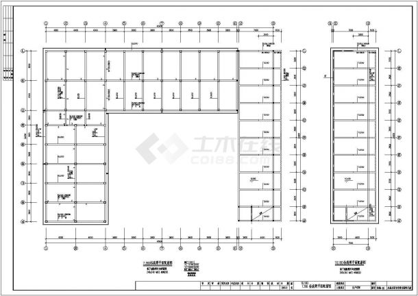 【金华】三层框架二层砖混生产车间宿舍楼结构设计施工图-图一