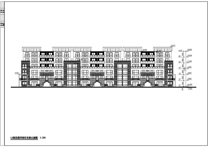 某市花园洋房住宅建筑设计图纸（共10张）_图1