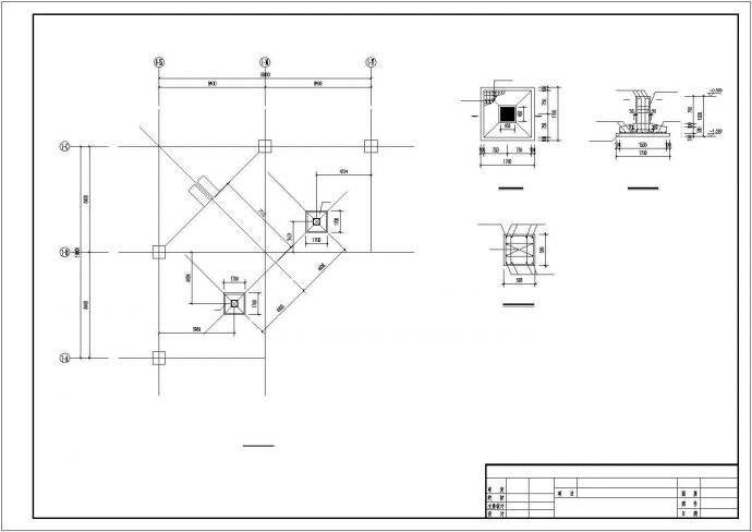 某商场网架雨篷带显示屏设计施工CAD立面剖面布置图纸_图1
