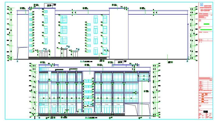 一层(地下室)框架商业四层建筑施工设计图_图1