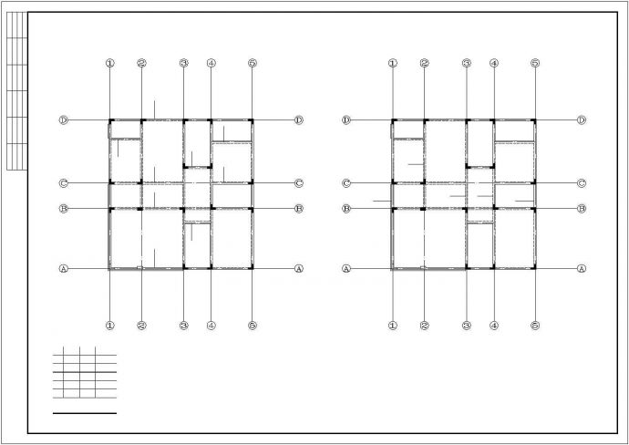 南宁某地上四层异形柱框架别墅结构施工图（独立基础，6度抗震）_图1