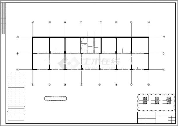 某地上十八层框架－抗震墙住宅结构施工图（桩基础，6度抗震）-图一