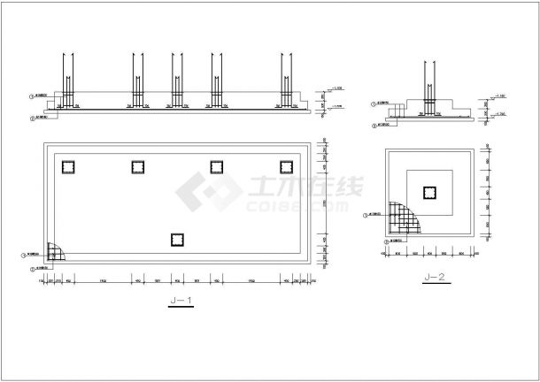 和静县某两层框架异形柱结构别墅结构设计图（独立基础）-图一