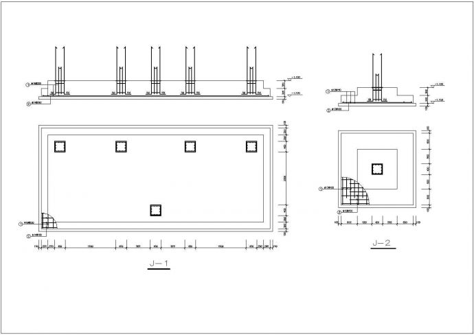 和静县某两层框架异形柱结构别墅结构设计图（独立基础）_图1