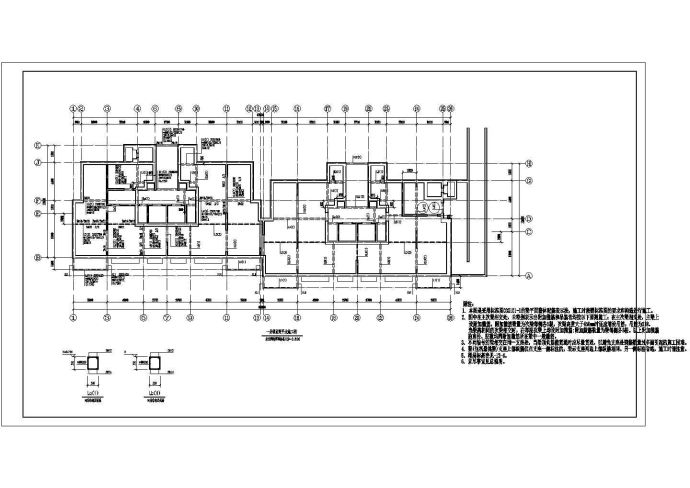 某十八层小高层住宅楼结构设计图（筏形基础）_图1