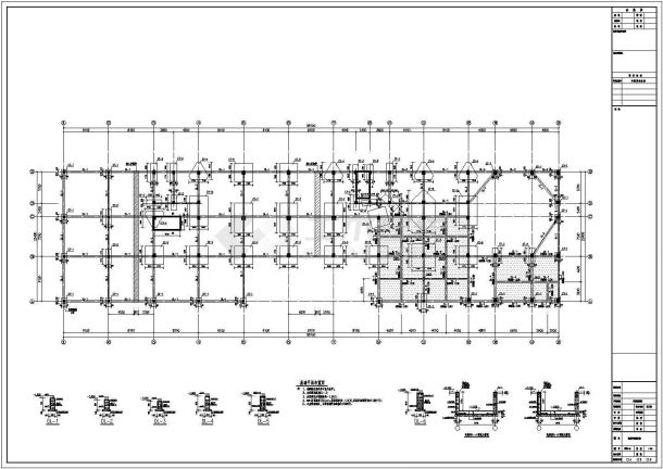 【玉环县】某七层框架结构医院科研楼结构设计施工图-图二
