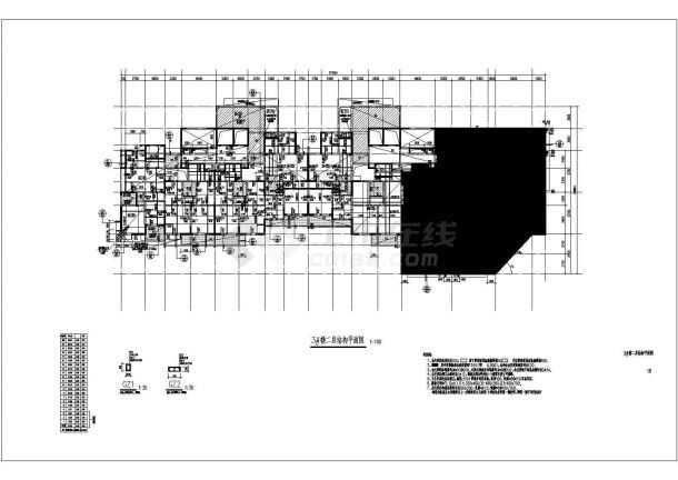 【温州】某二十层剪力墙结构经济适用房结构设计施工图-图二