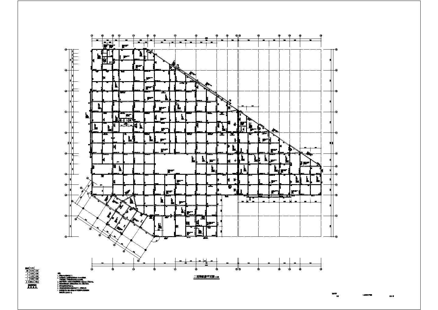 【永嘉县】某三层桩基础框架结构学校食堂结构设计施工图