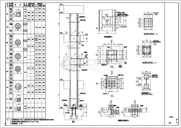 【咸宁】某三层框架结构博物馆结构设计施工图（独立基础）-图二