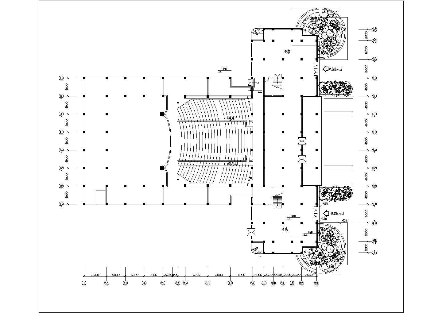 某影剧院及文化广场改造工程给排水施工图（含空调）