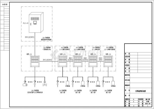 某办公楼人防和楼宇自控工程电气图纸-图一