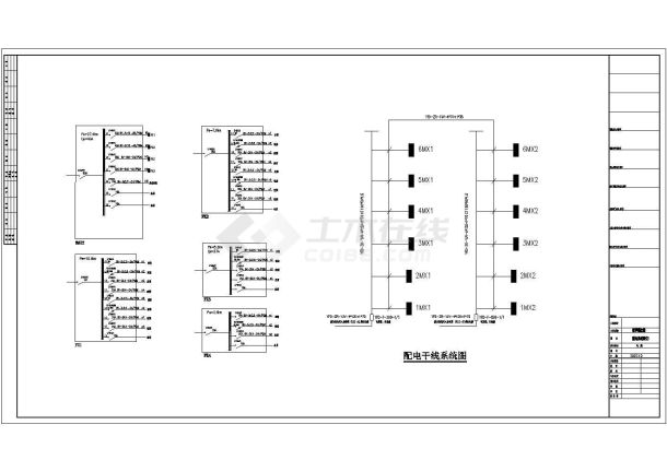 深圳某六层教学楼改造工程电气图纸-图一