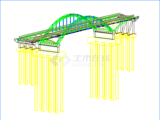 16+39.6+16m飞鸟拱天桥设计图-图一