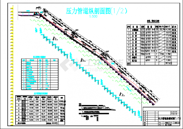 水电站压力钢管技施图（共18张图）-图一