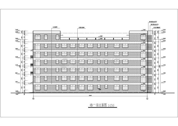 厂房多层钢筋混凝土框架结构车间建筑施工图-图二