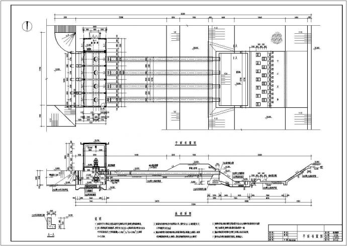 某泵站主厂房、水工及电气设计图_图1