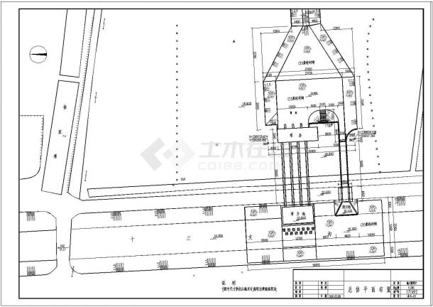 某泵站主厂房、水工及电气设计图-图二