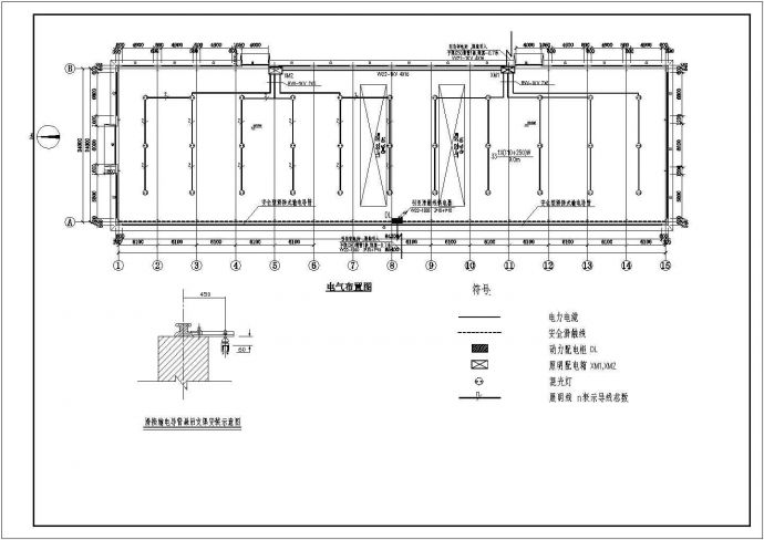 某郊区2161平米24m总跨门式刚架钢结构厂房结施图_图1