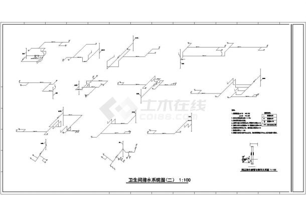 [四川]六层知名酒店扩建工程给排施工图-图二