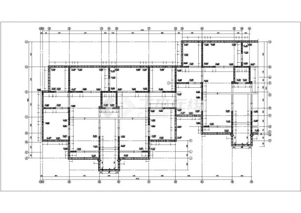 中小型住宅楼顶板配筋结构施工设计图-图一