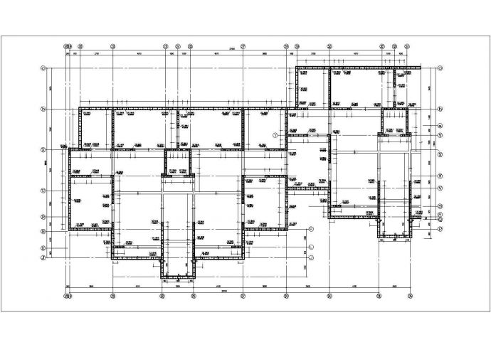 中小型住宅楼顶板配筋结构施工设计图_图1