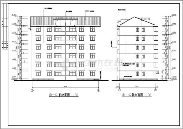 花园小区3#4#住宅楼建筑施工图-图二