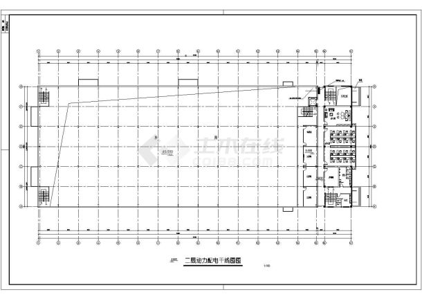 某地5层厂房车间钢结构设计施工图-图二