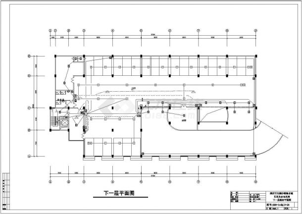 某地库及水电用房消防平面设计施工图-图一