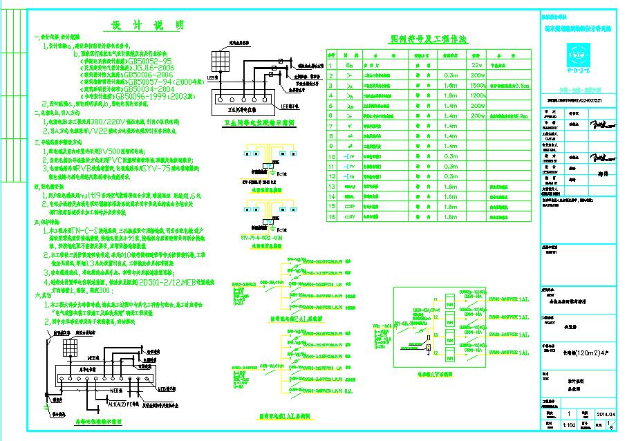 全套农村安置房民用电气施工设计图纸