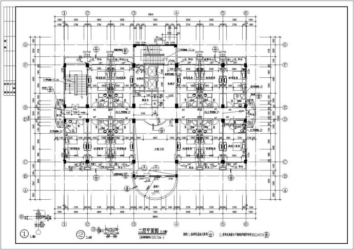 合肥某地上七层框架结构酒店建筑方案图（高23.4米）VIP_图1