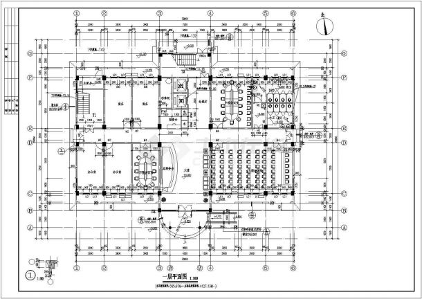 合肥某地上七层框架结构酒店建筑方案图（高23.4米）VIP-图二