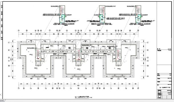 贵州大型职教安置房强电系统施工图纸-图一