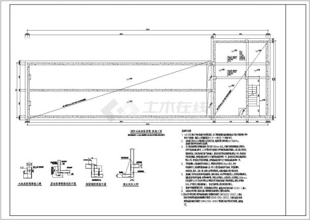 某25米x8米水泵房结构施工图-图二