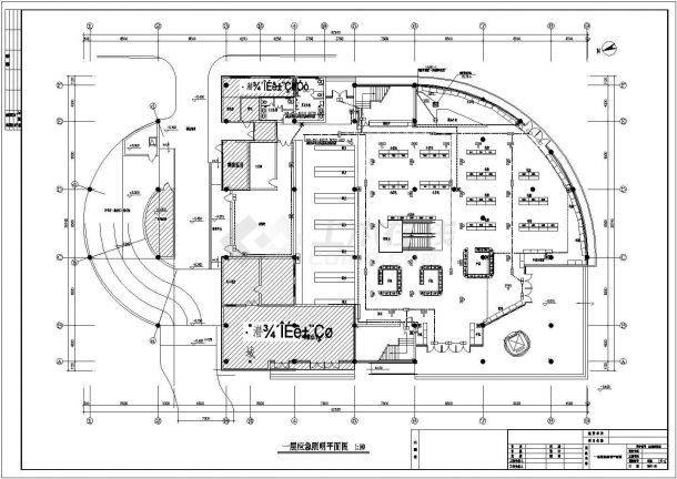 [南通]某2466.68㎡两层公司室内装修工程电气施工图纸-图一