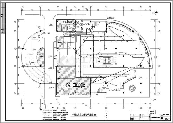 [南通]某2466.68㎡两层公司室内装修工程电气施工图纸-图二