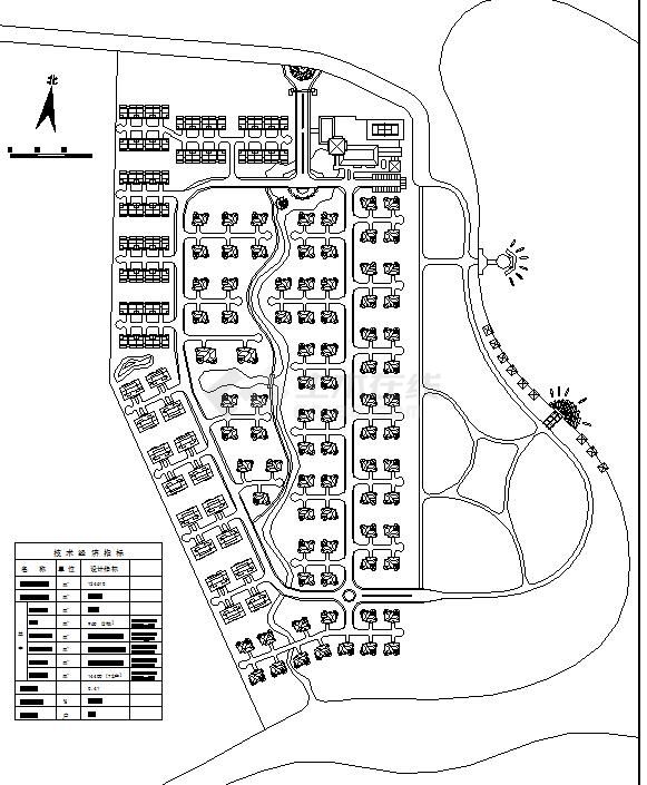 某地小型太平湖别墅区规划方案（共2张）-图二